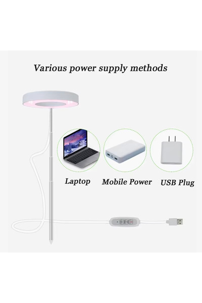 Choice مصباح نمو LED شمسي داخلي كامل الطيف قطعة واحدة، 4 مستويات إضاءة، للنبا...