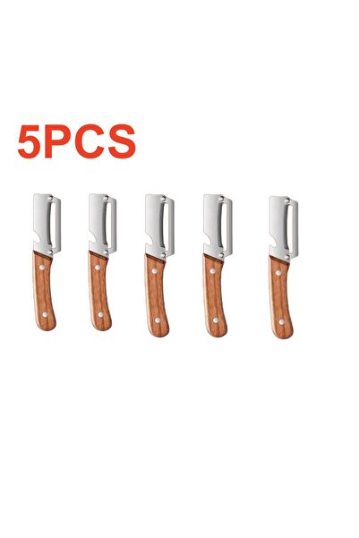 Choice 5PCS 1/5pcs Stainless Steel Peeler Wooden Handle For Peeling Slicing F...