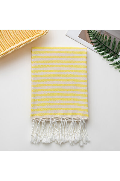Choice3 1pc 90x180cm light yellow Cotton Turkish Striped Beach Towel 90*180CM...