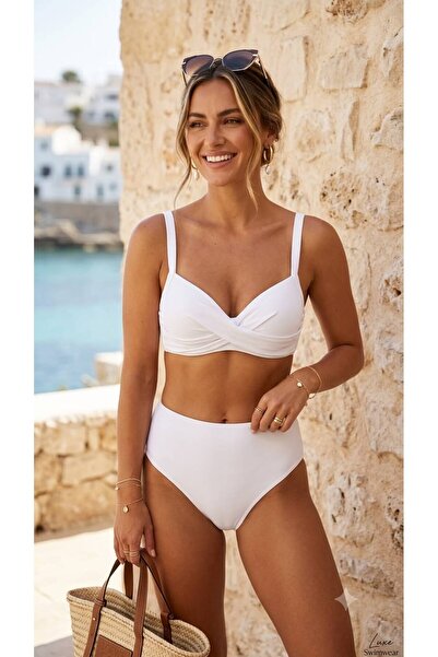 Laura Baresse Sima Gathering Bikini Set White