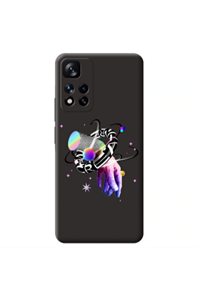 Other Xiaomi Redmi Note 11 Pro 5G Y2k Black Colored Silicone TPU Θήκη