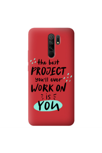 Other Xiaomi Redmi 9 The Best Project Red Colored Silicone TPU Θήκη