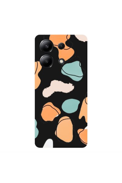 Other Xiaomi Redmi Note 13 4G Colorful spots Black Colored Silicone TPU Θήκη