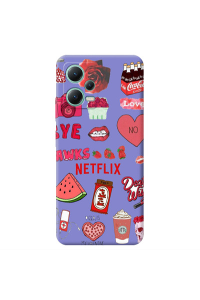 Other Xiaomi Redmi Note 12 Pro 5G pizza is my valentine Purple Colored Silico...