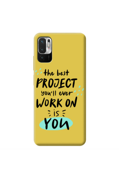 Other Xiaomi Redmi Note 10 Pro 5G The Best Project Yellow Colored Silicone TP...