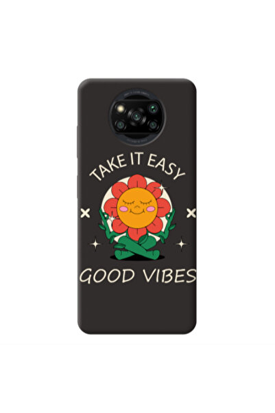 Other Xiaomi Poco X3 /X3 Pro Take It Easy Black Colored Silicone TPU Θήκη