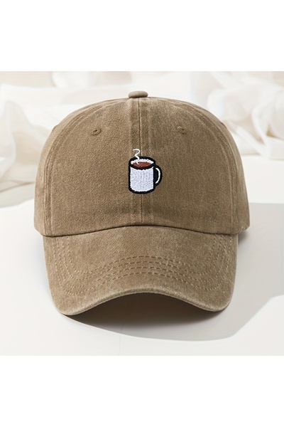 Choice3 Adjustable Khaki Baseball cap retro washed casual hat cup embroidered...
