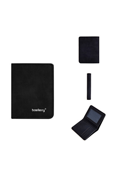 Choice1 black Baellerry Wallet for Men PU Leather Front Pocket Minimalist Mon...