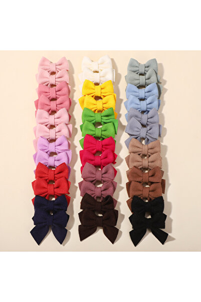 Choice QC2793-40B 40Pcs random color cheer bow hairgripes for girls hair bang...