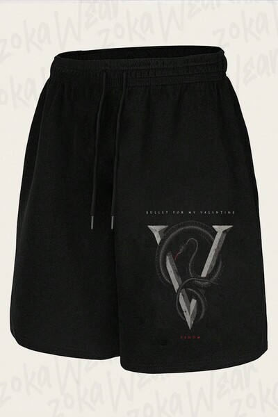 ZOKAWEAR Unisex Bullet for My Valentine Venom Design Printed Shorts