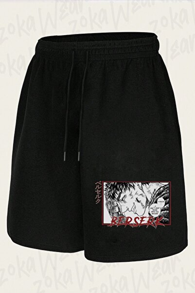 ZOKAWEAR Unisex Berserk Anime Guts Karakter2 Design Printed Shorts