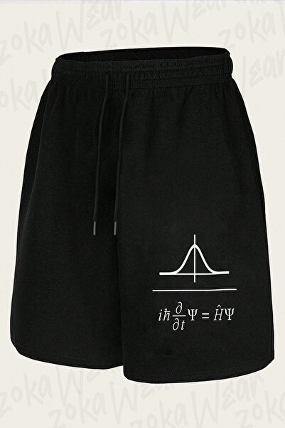 ZOKAWEAR Unisex σορτς με στάμπα Schrödinger Wave Equation Design