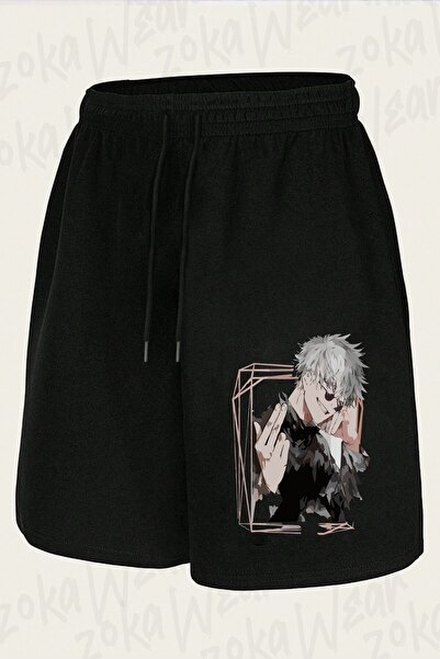 ZOKAWEAR Unisex Jujutsu Kaisen Toge Inumaki3 Σορτς με στάμπα σχεδίου