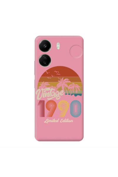 Other Xiaomi Redmi 13C Vintage Pink Colored Silicone TPU Θήκη