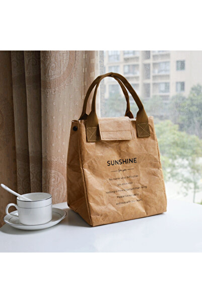 Choice coffee HOMEFISH Paper Lunch Bag Waterproof Insulation Bag Lengthen and...