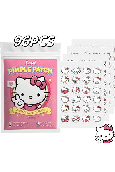 Choice 96PCS 24/96PCS Sanrio Hello kitty Cartoon hydrocolloid acne patch - fa...