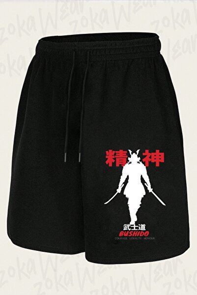 ZOKAWEAR Unisex Bushido Spirit of Japan Design Printed Shorts
