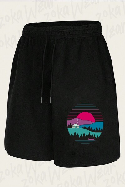 ZOKAWEAR Unisex Back to Basics Design Printed Shorts