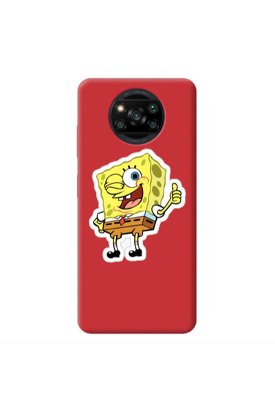 Other Xiaomi Poco X3 /X3 Pro spongebob2 Red Colored Silicone TPU Θήκη