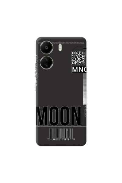 Other Xiaomi Redmi 13C A ticket to the moon Black Colored Silicone TPU Θήκη