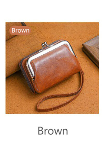 Choice KB417-Brown Women's Wallet Fashionableand Minimalist Wrist Strap Short...