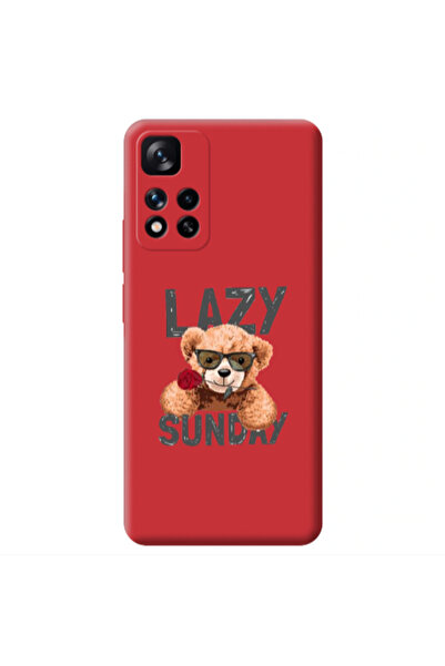 Other Xiaomi Redmi Note 11 Pro 5G Lazy sunday Red Colored Silicone TPU Θήκη
