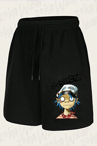 ZOKAWEAR Unisex 2D Gorillaz Design Printed Shorts