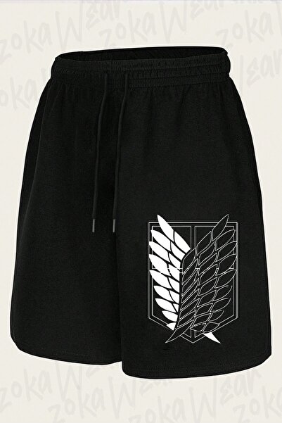 ZOKAWEAR Unisex Aot, Anime Design Printed Shorts