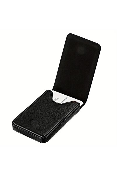 choice2 Black 1/2pcs Business PU Leather Card Case Fashion Pocket Name Card H...