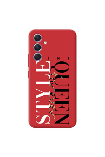 Other Samsung A56 Mini Quen Forever Red Colored Silicone TPU Θήκη