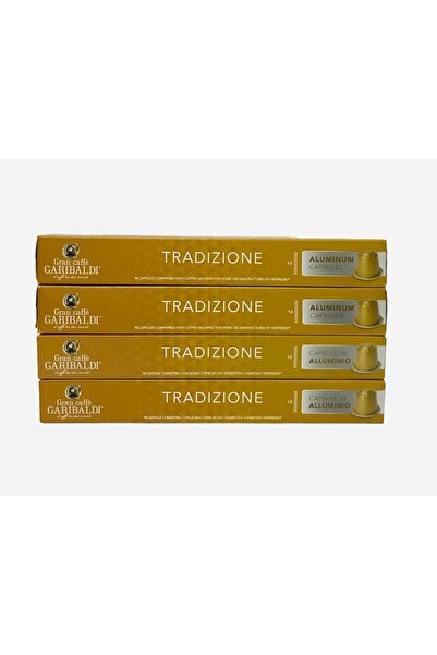 MegaShop Gran Caffè Garibaldi Tradizione Compatible Capsule Coffee Set of 4 4...