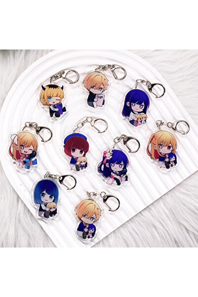 Choice 5 cm 1 9PCS Anime OSHI NO KO Acrylic Keychain Cartoon Creative Bag Cha...