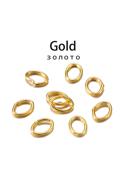 Choice24 3x4mm Gold 300pcs/lot 4 5 6 7mm Oval Jump Rings Split Rings Connecto...