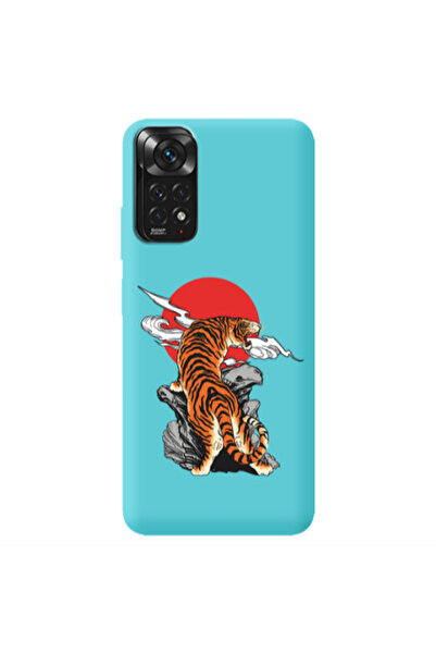 Other Xiaomi Redmi Note 11 4G Angry Gorilla Turquoise Colored Silicone TPU Θήκη