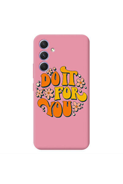 Other Samsung A35 Do it For You Pink Colored Silicone TPU Θήκη