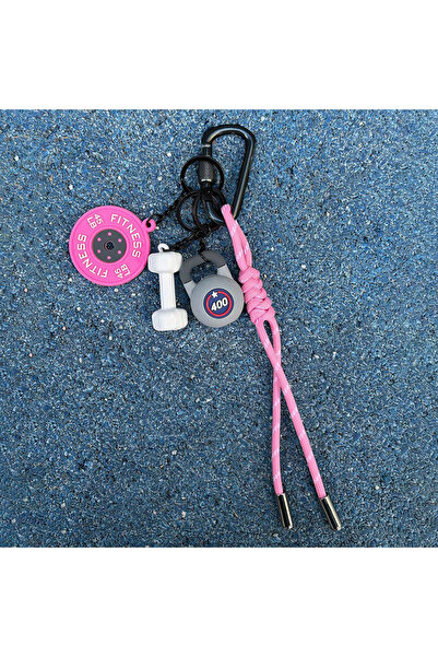 Choice pink Gym Series Key Chain Handmade Rope Key Ring New Fashion Bag Penda...