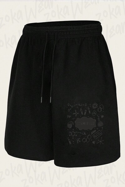 ZOKAWEAR Unisex Kimya Bağlar Chemistry Design Σορτς με στάμπα