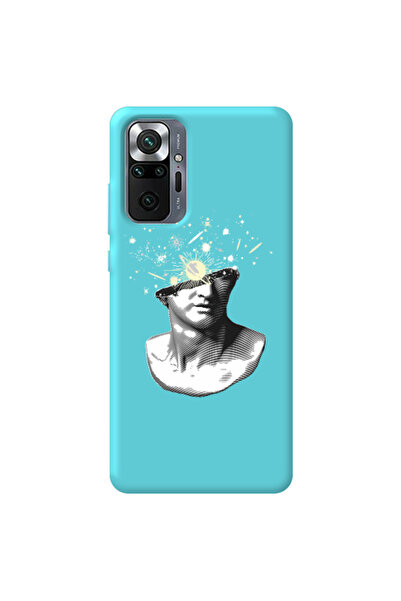 Other Xiaomi Redmi Note 10 Pro 4G Space Statue Turquoise Colored Silicone TPU...