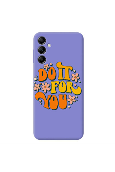 Other Samsung A24 Do it For You Purple Colored Silicone TPU Θήκη