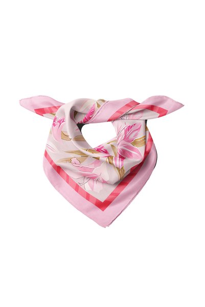 Sultan İpek Floral Patterned Scarf / Bandana 50X50Cm