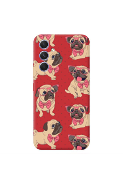 Other Samsung A35 Dog Spectacled Red Colored Silicone TPU Θήκη