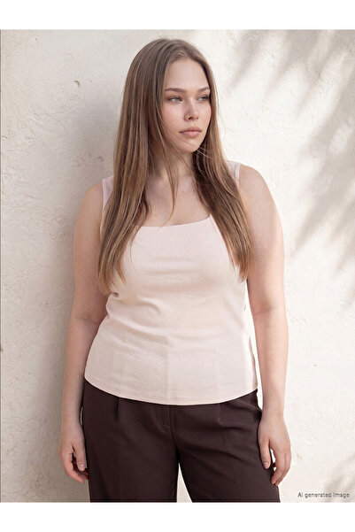 LC Waikiki Lcwaikiki Curve Pink Plus Size Women's Athlete