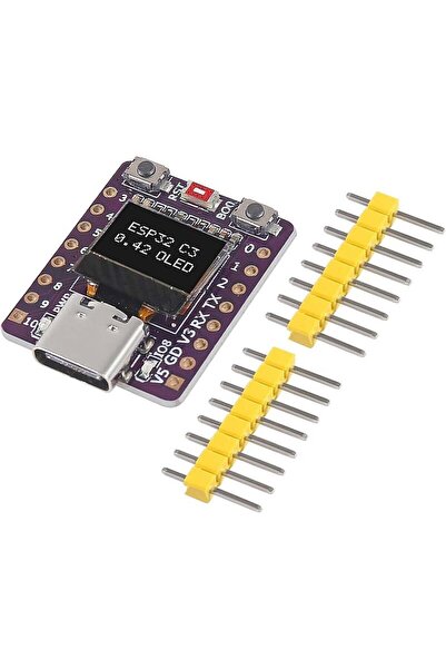 robodünya ESP32-C3 0.42 İnç OLED Modülü Wifi+Bluetooth ESP32 Geliştirme Kartı