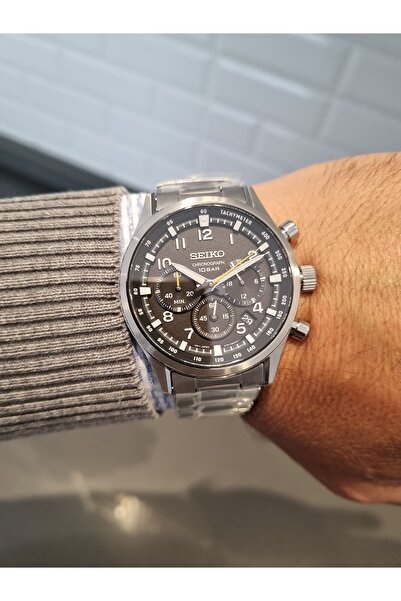 Seiko Steel Bracelet Black Dial (with Saphire Anti-Scratch Glass) 10 Atm Wate...