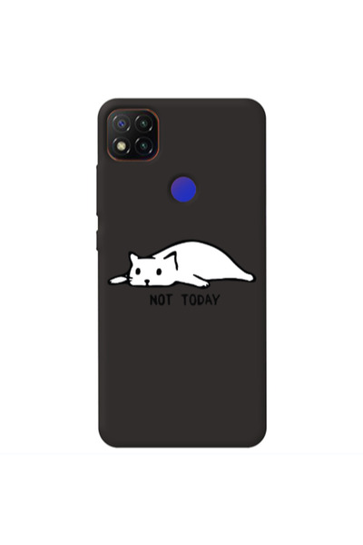 Other Xiaomi Redmi 9c Not Today Black Colored Silicone TPU Θήκη