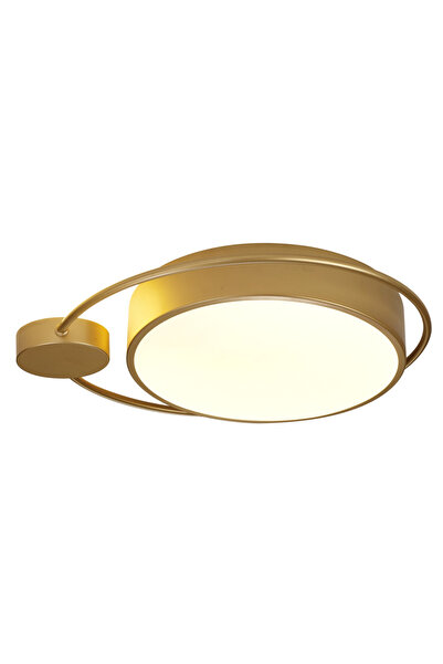 erstecup Φωτιστικό οροφής Φεγγάρι 28W 1400lm 3000K 440x70mm, χρυσό, Erste, er...
