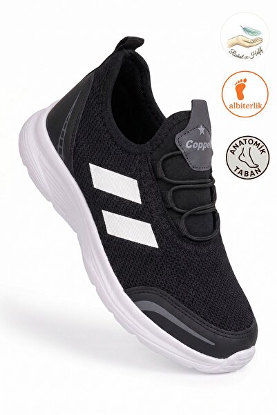 AlbiShoes Unisex Boys' Laceless Easy-To-Wear Flexible Soft Sole Mesh Sneaker ...