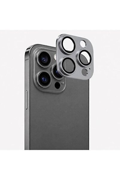 Mi7a iPhone 15 Pro / 15 Pro Max Uyumlu Full Kamera Lens Koruyucu Tam Kaplama ...