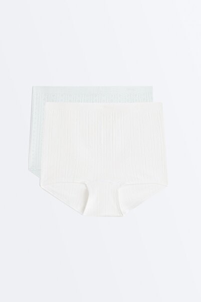 Oysho 2'li ajurlu, Soft touch, Seamless şort külot