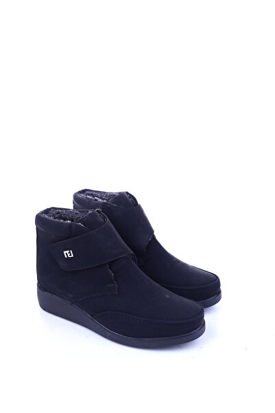 Walkenzo 5004 Genuine Leather and Fur Orthopedic Thermo Sole Mother Boots
